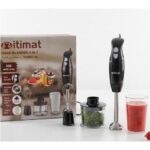 Itimat Mixeur plongeant inox 4 en 1 – 300W